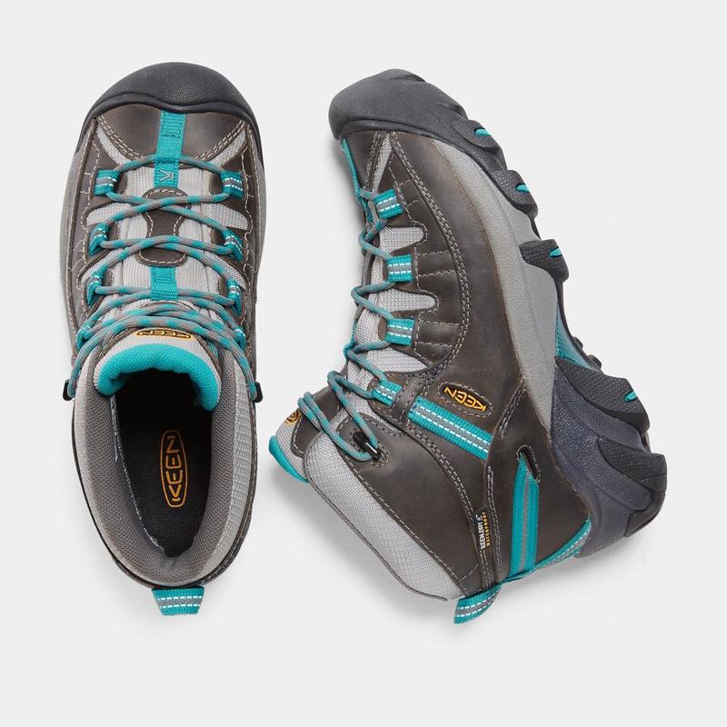 Keen Targhee II Waterproof Mid - Kadın Trekking Bot - Çikolata/Mavi - Türkiye (382761EIC)